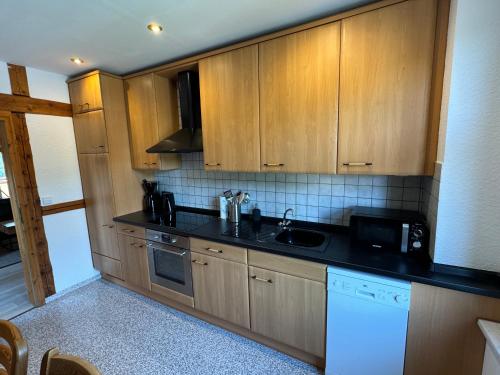 廚房, Posthaus22 Wohnung DG in 薩爾茨基特