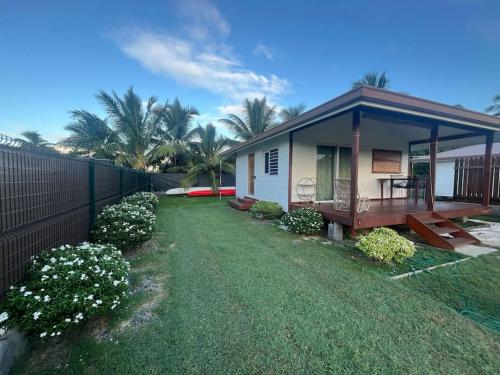 景色, Fully equipped Bungalow next to a white sand beach in マアタ