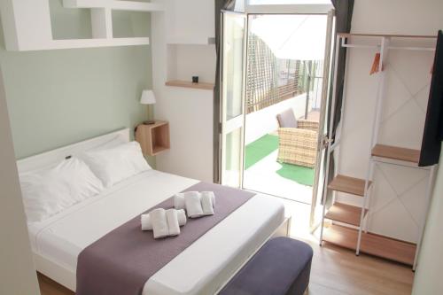 Habitación, familiar, terraza