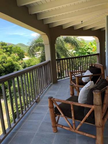 Terraza/balcón, Falmouth Sea View Loft in Falmouth