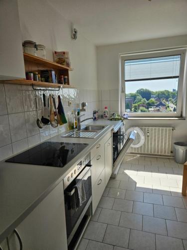 Konyha, Panoramablick - günstig übernachten im Ruhrgebiet (Panoramablick - gunstig ubernachten im Ruhrgebiet) in Gladbeck