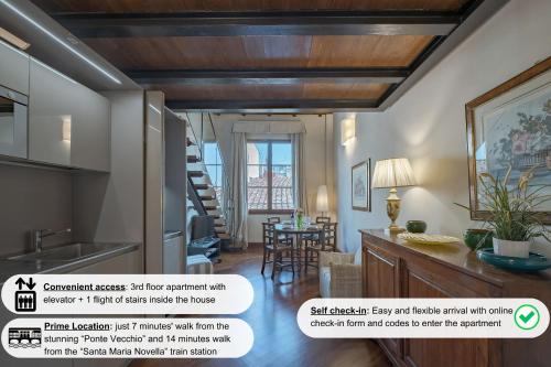 Tiziano big penthouse in the Oltrarno, Florencie