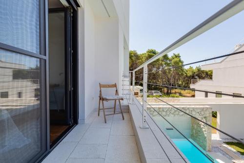 Balkons/terase, Luxury apartment by the sea in Scandinavian style in Kozino