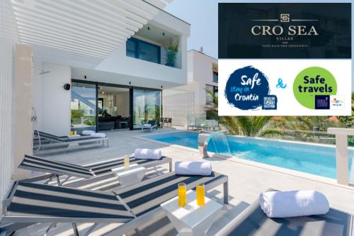 Luxury "Villa Pax" with heated infinity-pool, 8 sleeps – khách sạn tại Sutivan