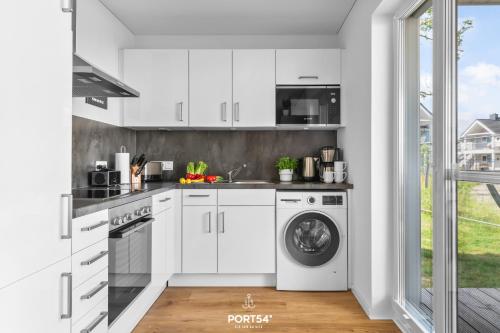 ห้องครัว, Ferienwohnung Sonnenaufgang Olpenitz in โอลเพนิทซ์