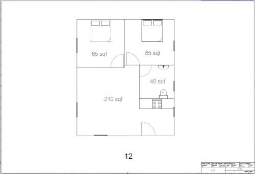 2 bedrooms, 3 beds