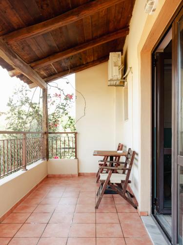 Balcony/terrace, AMNISIADES APARTMENTS in Nea Alikarnassos