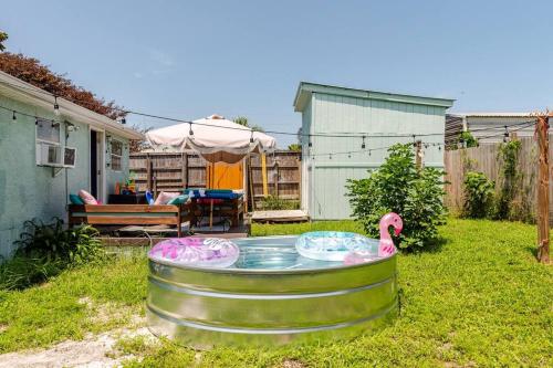 Fun-filled home with pool, near beach, pets welcome!