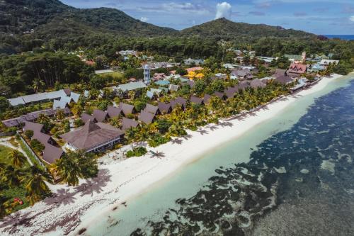 A szálláshely kívülről, La Digue Island Lodge in Seychelles szigetek
