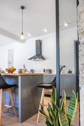 Kitchen, Villa ARGYOPE in Nikos Kazantzakis