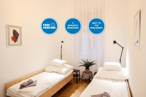 Modern 3BR Apt Free Parking Prime Location, Budapešť