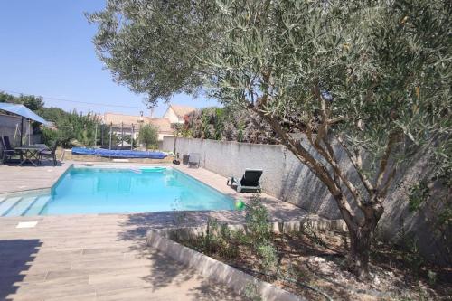 Peldbaseins, Agréable logement avec piscine entre mer et vignes (Agreable logement avec piscine entre mer et vignes) in Maureilhan