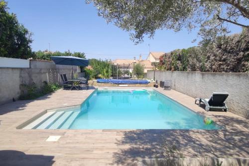 Peldbaseins, Agréable logement avec piscine entre mer et vignes (Agreable logement avec piscine entre mer et vignes) in Maureilhan