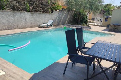 Peldbaseins, Agréable logement avec piscine entre mer et vignes (Agreable logement avec piscine entre mer et vignes) in Maureilhan