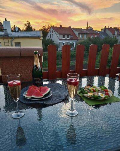 Kilátás, Penzion Flóra- útulný byt s terasou (Penzion Flora- utulny byt s terasou) in Žatec