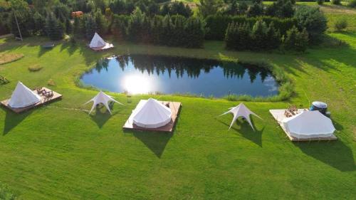 Viesnīcas āriene, Glamping Rusne in Rusne