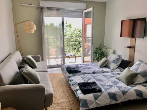 Un balcon à Monplaisir- 4 lits -garage - 47m2