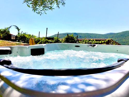 Pezsgőfürdő, Bio Agriturismo Alba Etrusca di Cortona - Organic Farmhouse- Appartamento Lavanda-Appartamento Rosma in Adatti