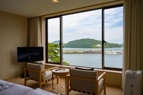 Uitzicht, Toba Hotel International in Toba