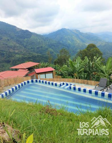 Swimming pool, Los Turpiales casa de campo in Pijao