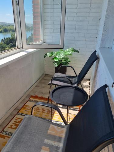 Набережная Иртыша с красивым видом на реку in Ust-Kamenogorsk