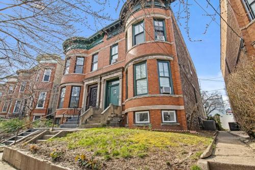 Beautiful Green Door Brownstone