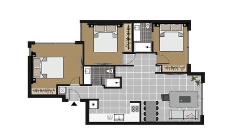 Three-Bedroom Apartment image 1
