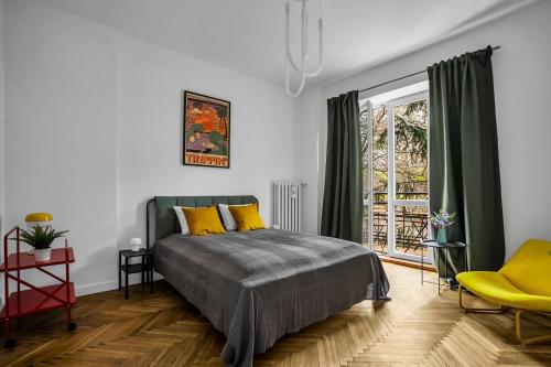 Warsaw Suite near River - 58m2, Metro, Balcony, Varsavia