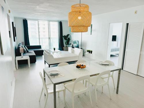 Miami Hallandale Condo, Partial Ocean View Direct Beach and Pool Access Miami Hollywood Beach Room Type - Two-Bedroom Apartment