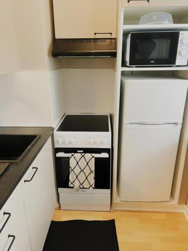 Kitchen, Kemiapartments CITY IV, near snowcastle, premium studio, FREE park with heat plug in Kemi