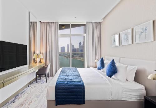 ALiving Stylish Studio with Balcony I Partial Burj Khalifa View I DAMAC Maison Prive B-1315, Dubaï