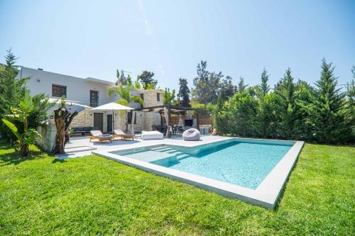Renaissance Modern Stone House at Vryses - Private pool gîte à louer Petroulídes