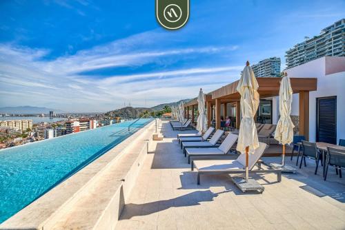 Condo with OceanView - 2BR Condo - Rooftop Pool in Puerto Vallarta, Mexico