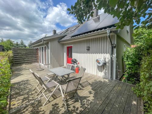 Balkons/terase, traumHaff - Sea Hideaway Ostsee Region - privates NORDICSPA, Kamin, Kunst, Hund 300m zum Strand in Eggesin