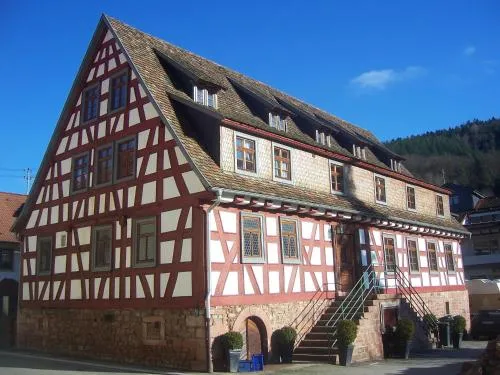 Roter Löwe in Heiligkreuzsteinach, Deutschland