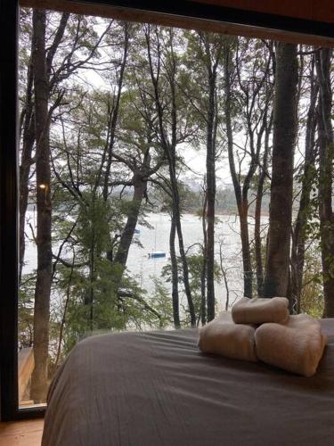 Tiny house sobre el lago nahuel huapi