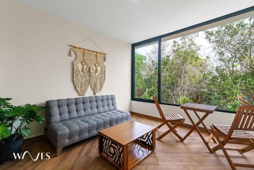 Spacious Loft w/Garden View | Pool + Jacuzzi | GYM, Tulum