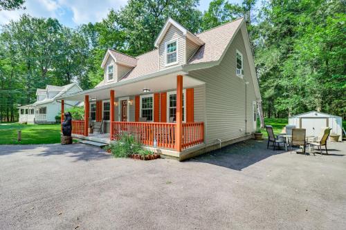 Lake and Pool Access Albrightsville Home with Porch!