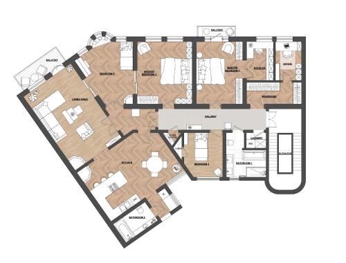 BA61 - Lux 4 bedrooms, 260 sqm, 2 balconies, Free Parking, Oslo (fotografie 5)