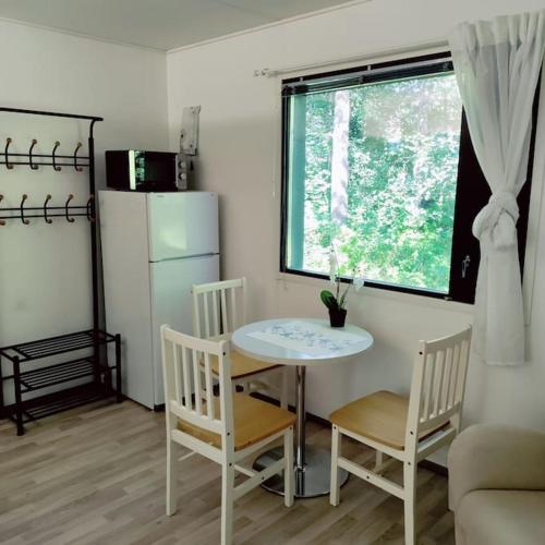 a cabin in the park in Rauma