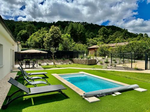 Les Villas du Lignon - Votre escapade en Ardèche avec piscine privée gîte à louer Pont-de-Labeaume