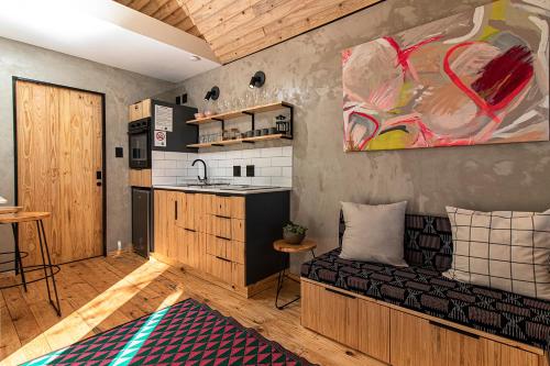 Kjøkken, Modern Cabin in Malkerns in Malkerns