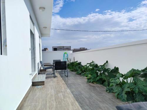 Villa aan zee in rhach met 3 slaapkamers in Ajdir