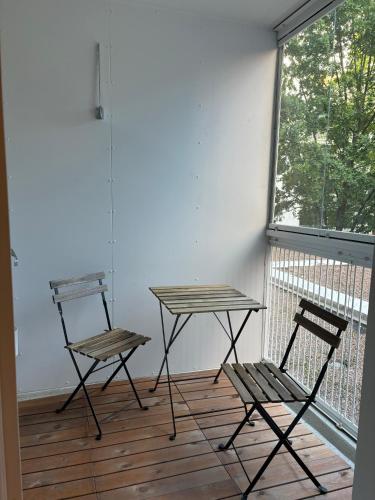 Erkély/terasz, Studio with balcony in Kallio in Hakaniemi