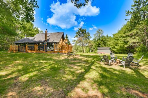 Pembine Cabin with Expansive Yard, Fire Pit and Grill!