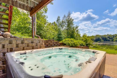Private Lakefront Cabin w/ Hot Tub, Deck & Views in Spicer