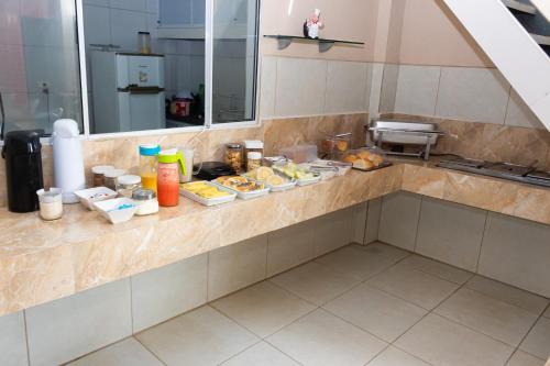 Kitchen, Hotel Grandville Centro in Palmeira Dos Índios