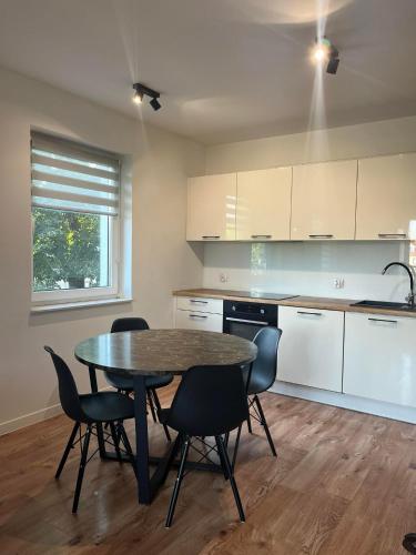 köök, Apartament Andrea z balkonem in Olesnica