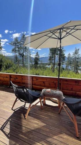 Vaade, Ferienhaus in Vrådal mit Sauna, fußläufig zum Zentrum (Ferienhaus in Vradal mit Sauna, fußlaufig zum Zentrum) in Vradal
