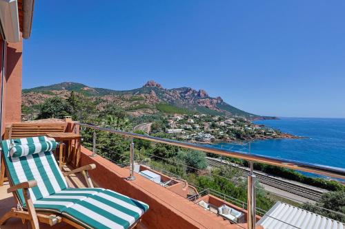 Balcony/terrace, Apartment Lucioles - Strandnah mit Balkon und Meerblick by Riviera HomeLife in Antheor